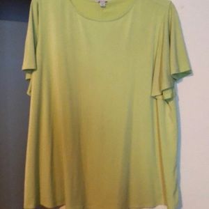 Lime green blouse
